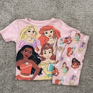 Disney Princess Pink Pajama Set for Kids